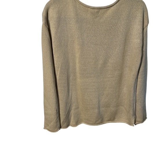 Marled Gray and Red Crew Neck Sweater - Picture 2 of 5